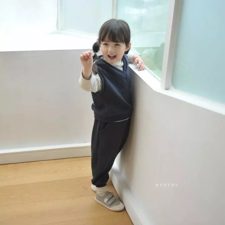 Neneru - Korean Children Fashion - #kidsshorts - Kid Best Top Bottom Set - 10