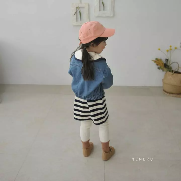 Neneru - Korean Children Fashion - #kidsshorts - Kid Dandan Denim Jacket - 8