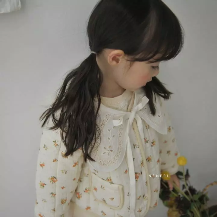 Neneru - Korean Children Fashion - #kidsshorts - Kid Floria Quiting Jacket - 5