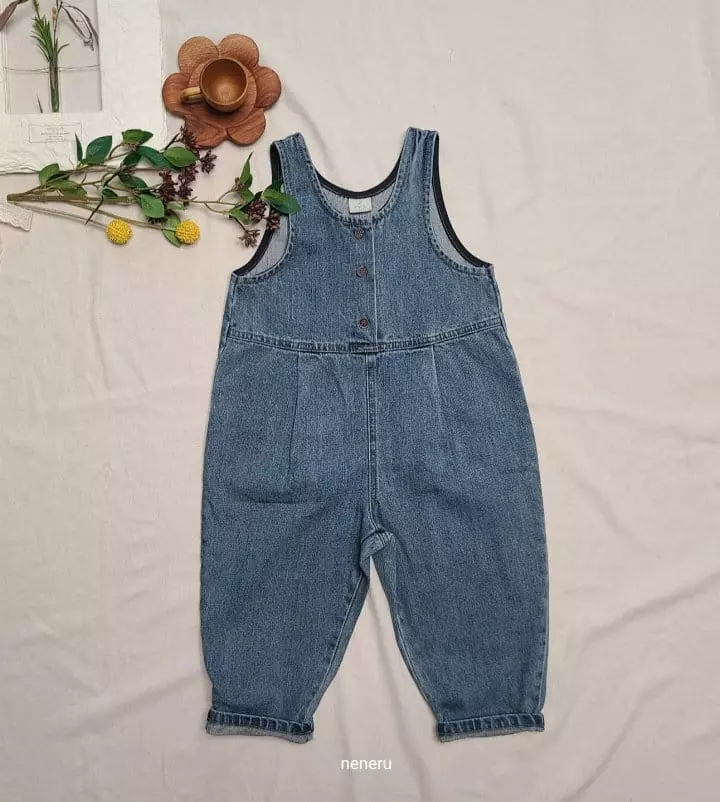 Neneru - Korean Children Fashion - #kidsshorts - New Circle Dungarees - 9