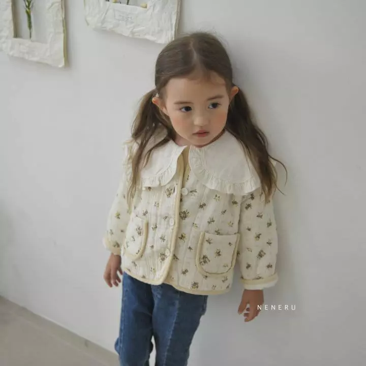 Neneru - Korean Children Fashion - #kidsstore - Kid Floria Quiting Jacket - 6