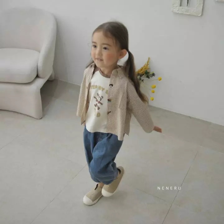 Neneru - Korean Children Fashion - #kidsshorts - Kid Base Shirt - 4