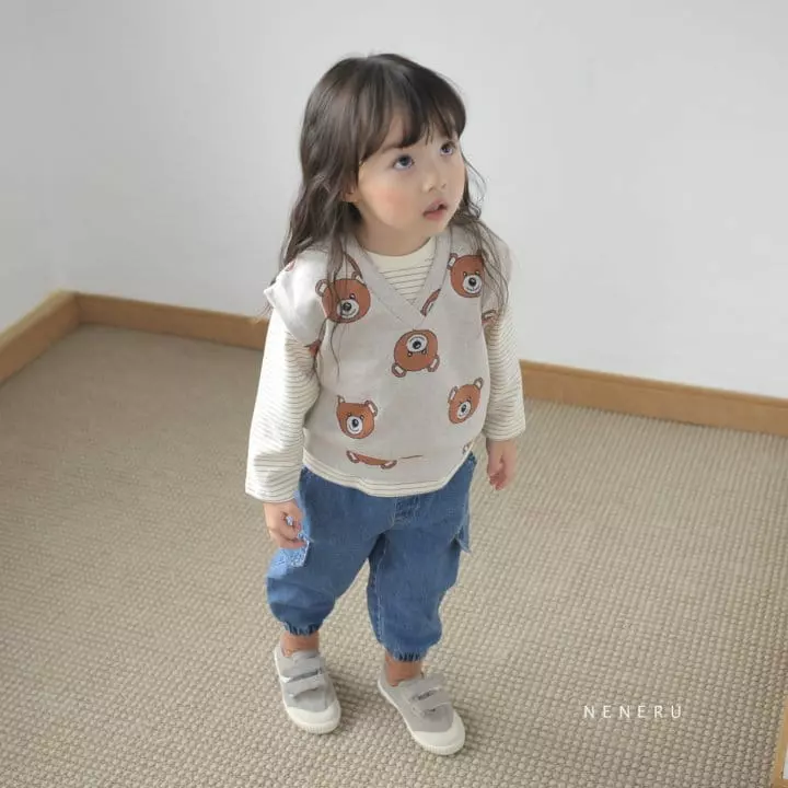Neneru - Korean Children Fashion - #kidzfashiontrend - Hound Stripes Tee - 7
