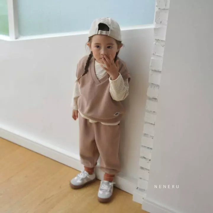 Neneru - Korean Children Fashion - #magicofchildhood - Kid Best Top Bottom Set