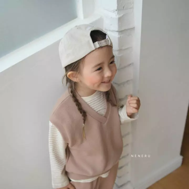 Neneru - Korean Children Fashion - #minifashionista - Kid Best Top Bottom Set - 2
