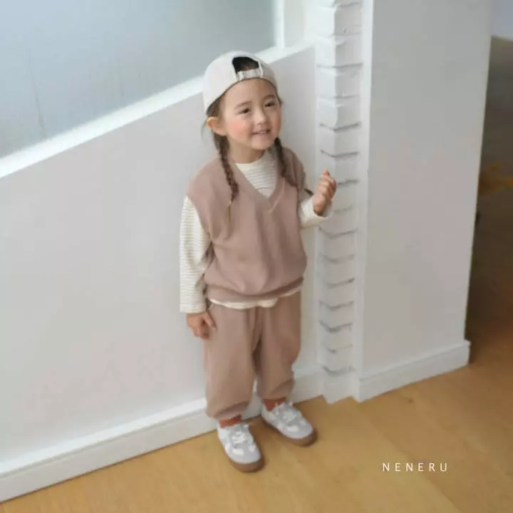 Neneru - Korean Children Fashion - #prettylittlegirls - Kid Best Top Bottom Set - 3