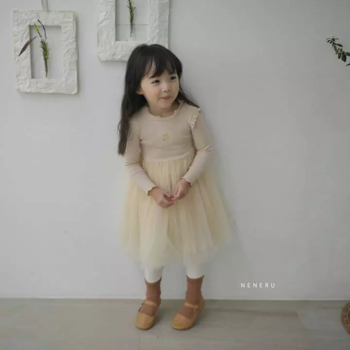 Neneru - Korean Children Fashion - #prettylittlegirls - Cherry Sha One-piece - 2