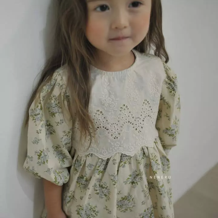 Neneru - Korean Children Fashion - #todddlerfashion - Four Garden One-piece - 9