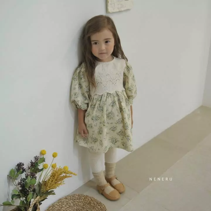 Neneru - Korean Children Fashion - #toddlerclothing - Four Garden One-piece - 10