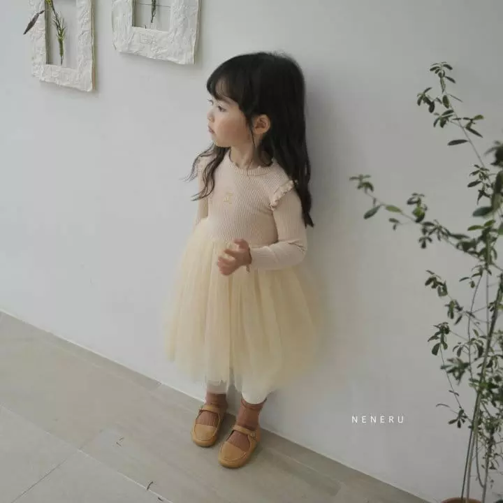 Neneru - Korean Children Fashion - #todddlerfashion - Cherry Sha One-piece - 4