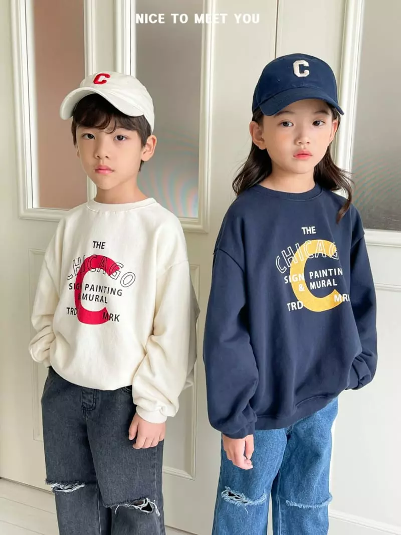 Nice To Meet You - Korean Children Fashion - #Kfashion4kids - Chicago Sweatshirt - 11