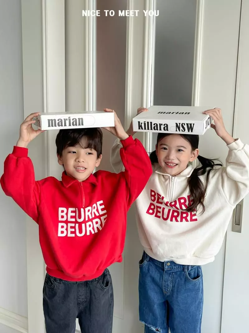 Nice To Meet You - Korean Children Fashion - #Kfashion4kids - Butter Collar Sweatshirt - 7