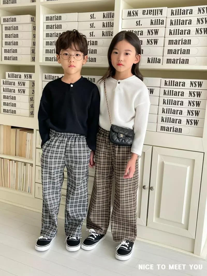 Nice To Meet You - Korean Children Fashion - #Kfashion4kids - Lala Button Tee - 3