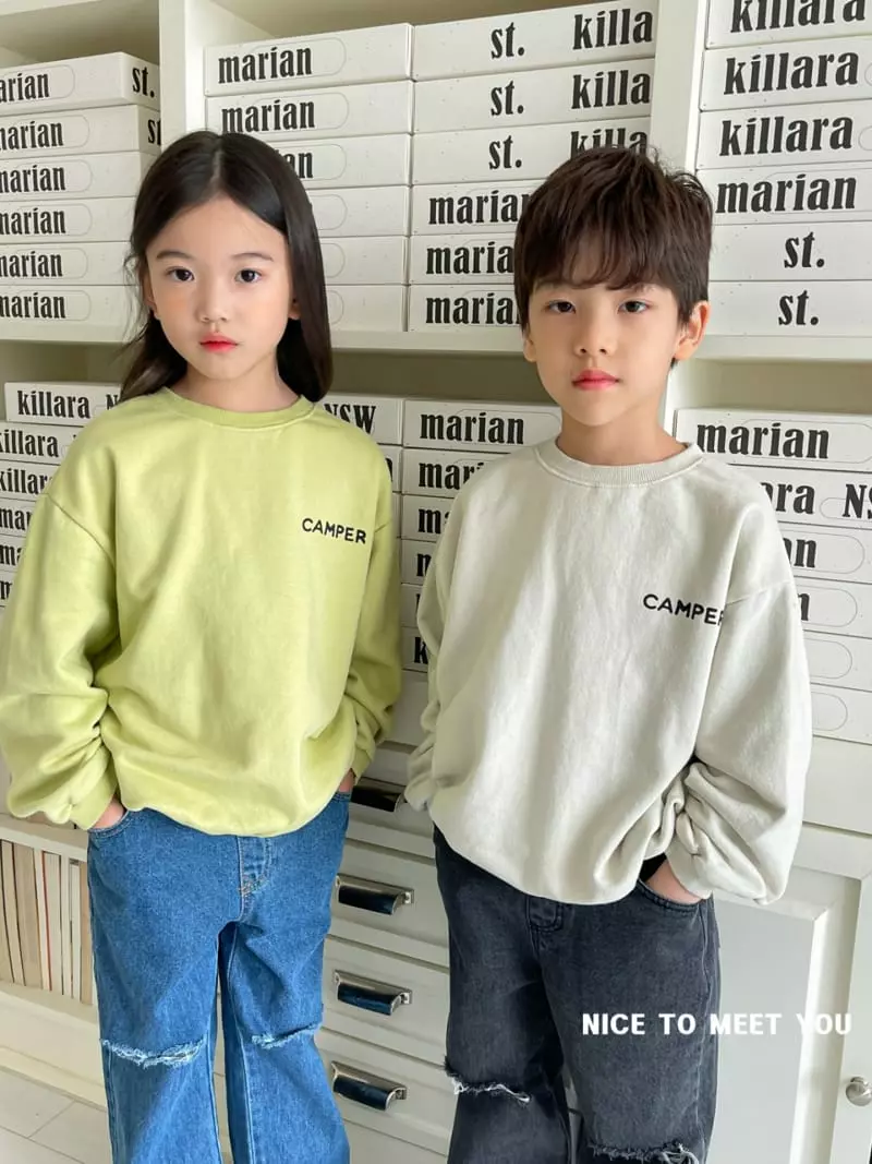 Nice To Meet You - Korean Children Fashion - #childofig - Camper Sweatshirt - 11
