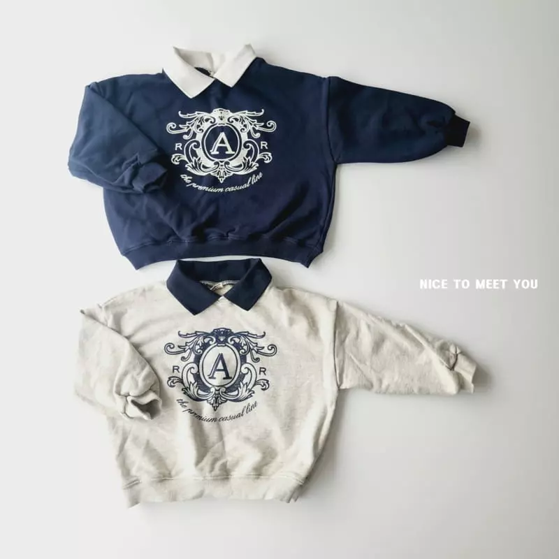 Nice To Meet You - Korean Children Fashion - #childofig - Royal Banding Sweatshirt - 10