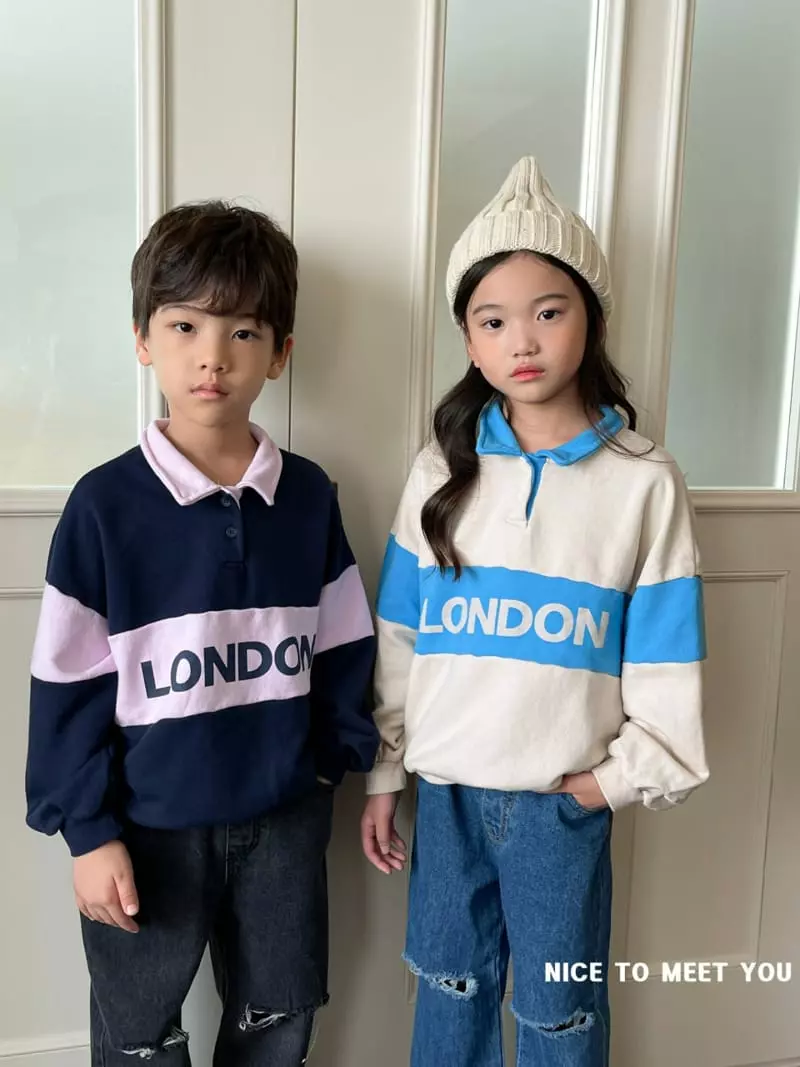 Nice To Meet You - Korean Children Fashion - #childofig - London Color Sweatshirt - 10