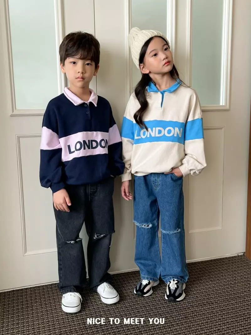 Nice To Meet You - Korean Children Fashion - #childofig - London Color Sweatshirt - 9