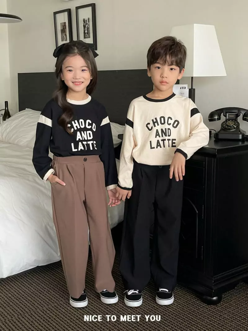Nice To Meet You - Korean Children Fashion - #childrensboutique - Choco Latte Tee - 11