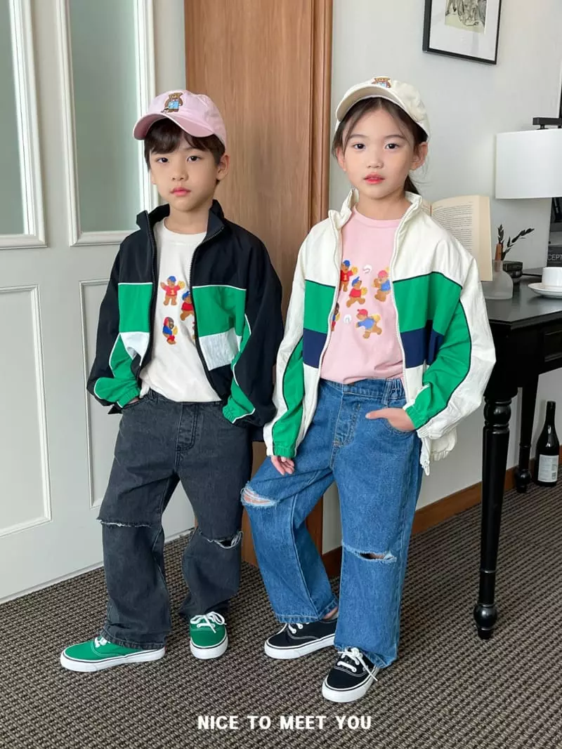 Nice To Meet You - Korean Children Fashion - #childrensboutique - Baseball Tee - 6