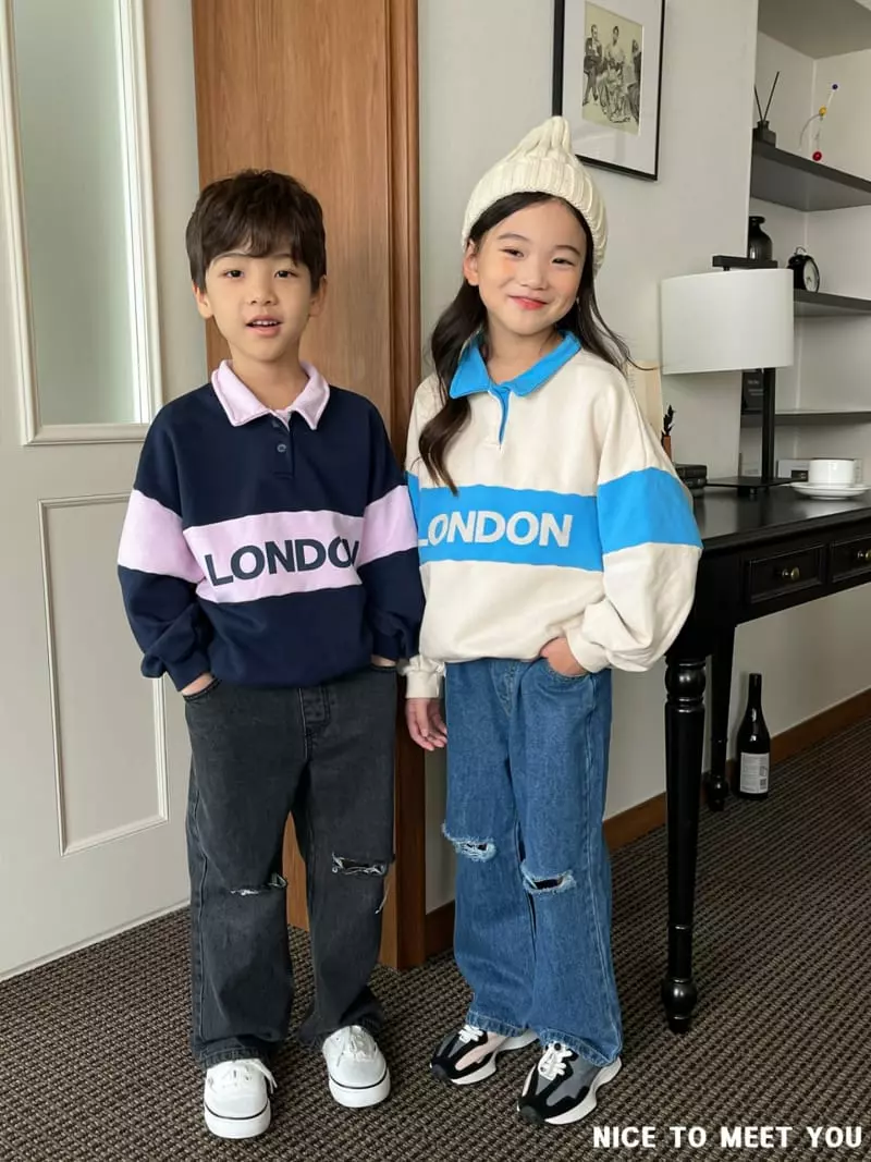 Nice To Meet You - Korean Children Fashion - #childrensboutique - London Color Sweatshirt - 11