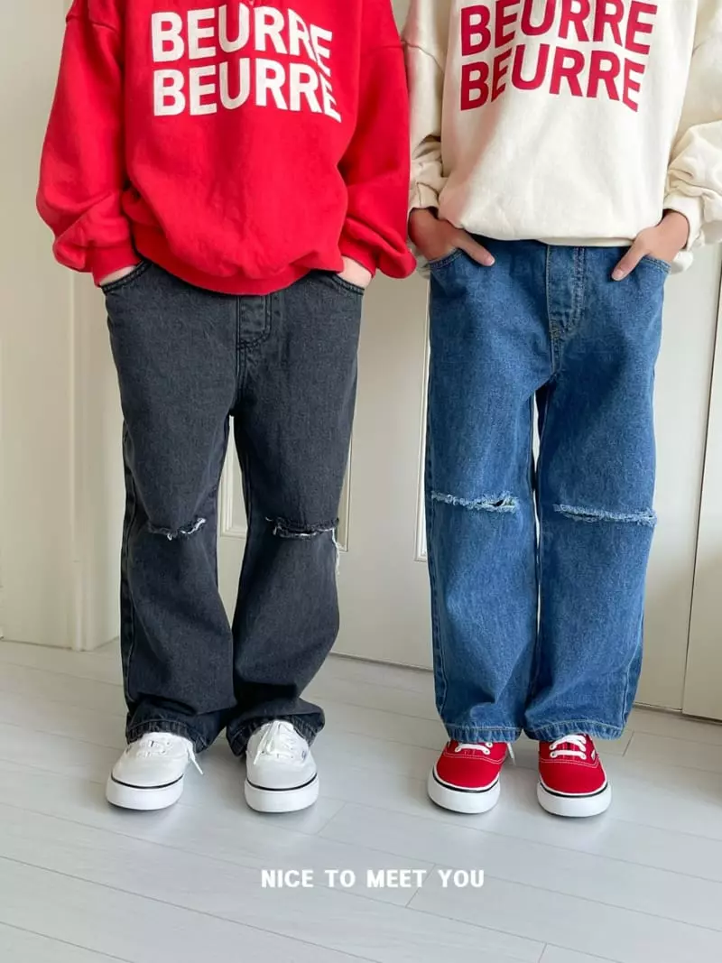 Nice To Meet You - Korean Children Fashion - #childrensboutique - Nice Jeans - 6