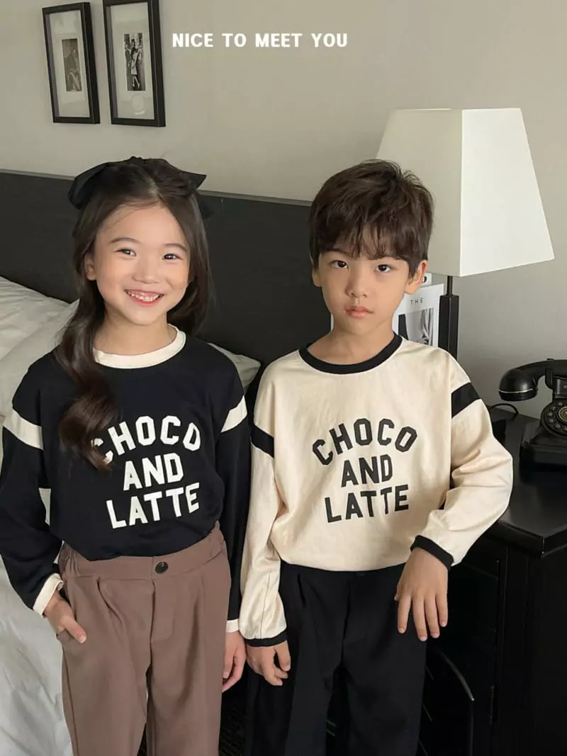 Nice To Meet You - Korean Children Fashion - #designkidswear - Choco Latte Tee - 12