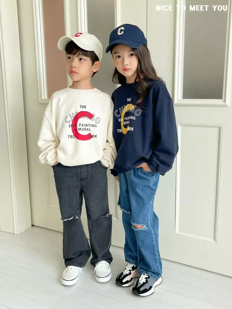 Nice To Meet You - Korean Children Fashion - #designkidswear - Chicago Sweatshirt - 5