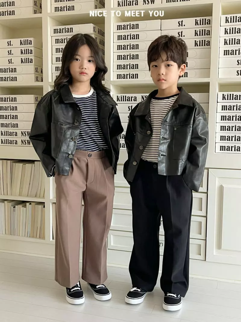 Nice To Meet You - Korean Children Fashion - #designkidswear - Span Robin Pants - 3