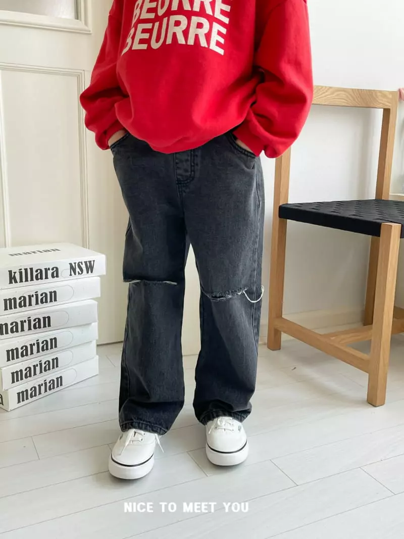 Nice To Meet You - Korean Children Fashion - #designkidswear - Nice Jeans - 7