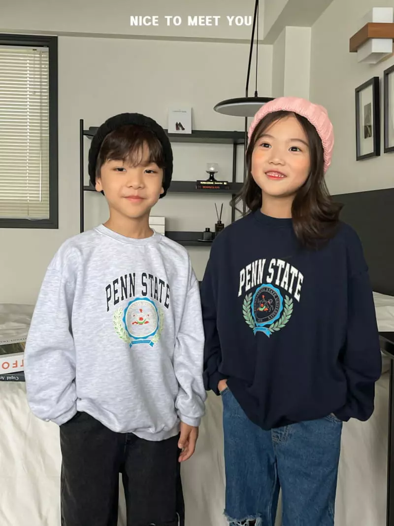 Nice To Meet You - Korean Children Fashion - #discoveringself - Pen State Sweatshirt - 3