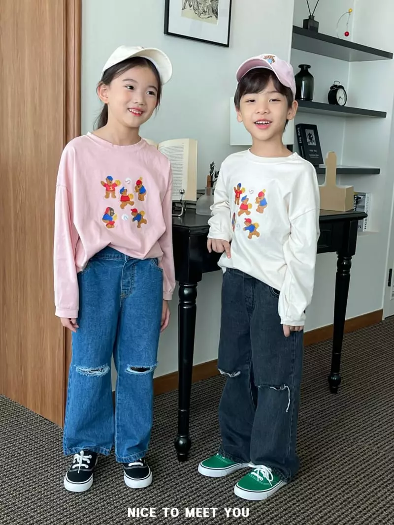 Nice To Meet You - Korean Children Fashion - #discoveringself - Baseball Tee - 8