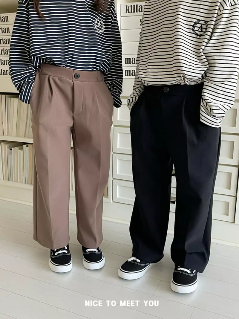 Nice To Meet You - Korean Children Fashion - #designkidswear - Span Robin Pants - 4