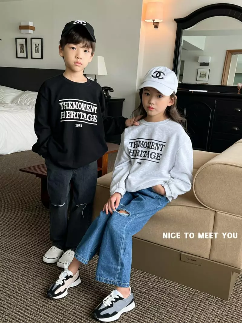 Nice To Meet You - Korean Children Fashion - #discoveringself - Moment Sweatshirt