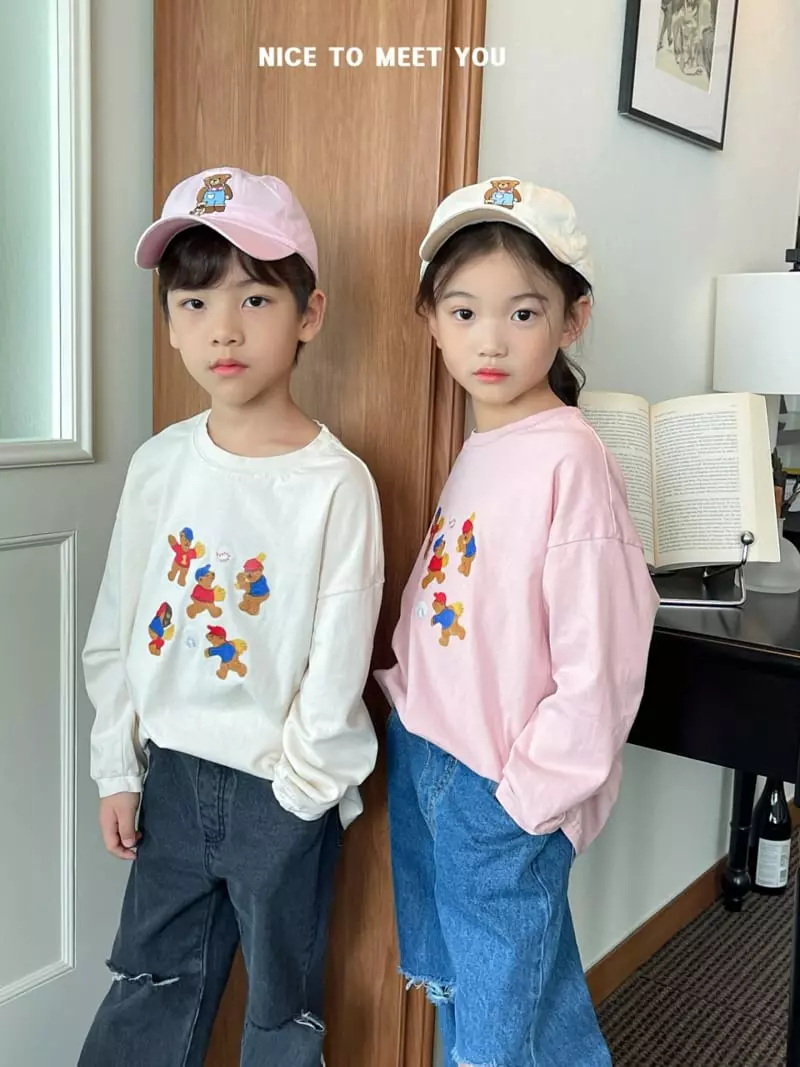 Nice To Meet You - Korean Children Fashion - #fashionkids - Baseball Tee - 9
