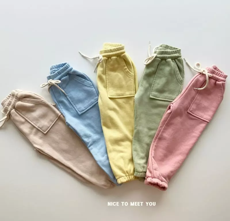 Nice To Meet You - Korean Children Fashion - #kidsshorts - Color Pants