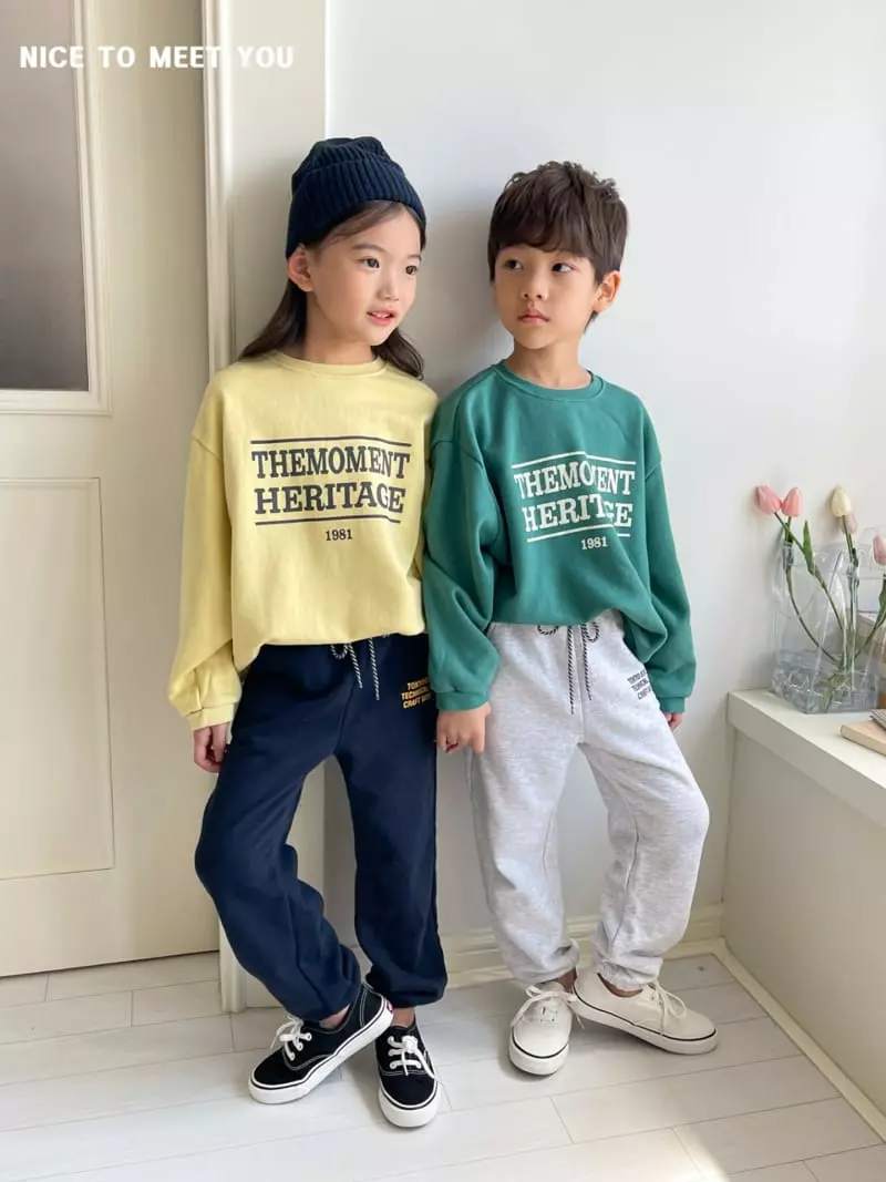 Nice To Meet You - Korean Children Fashion - #kidsshorts - Moment Sweatshirt - 3