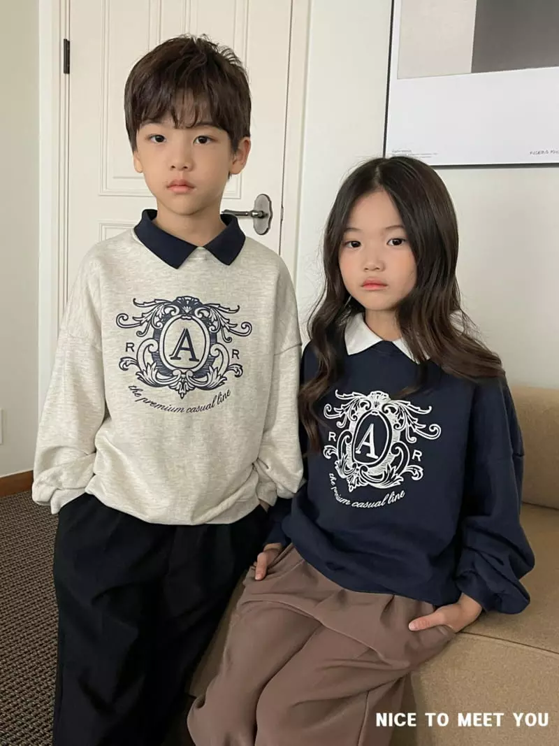 Nice To Meet You - Korean Children Fashion - #kidsshorts - Royal Banding Sweatshirt - 2