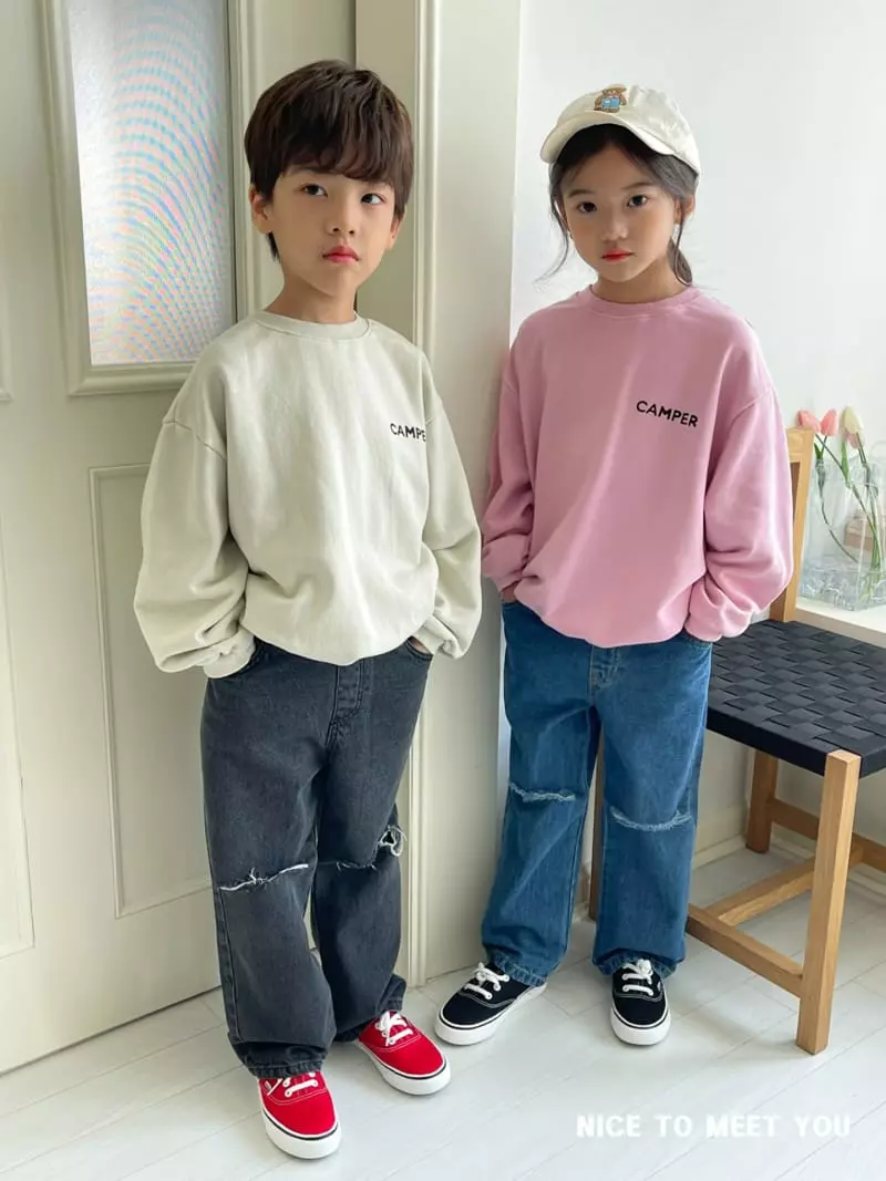 Nice To Meet You - Korean Children Fashion - #kidzfashiontrend - Camper Sweatshirt - 2