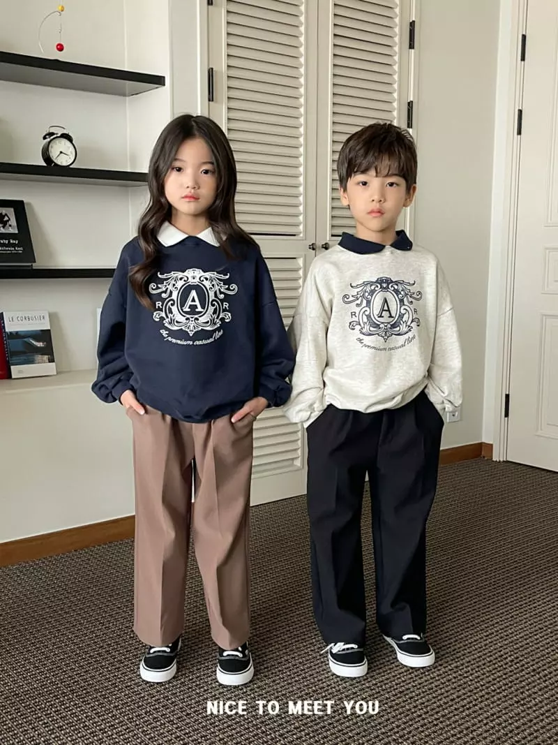 Nice To Meet You - Korean Children Fashion - #kidsstore - Royal Banding Sweatshirt - 4