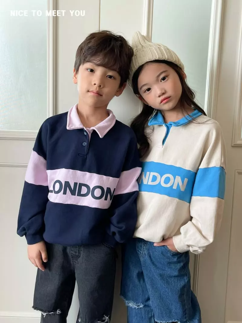 Nice To Meet You - Korean Children Fashion - #kidzfashiontrend - London Color Sweatshirt - 3