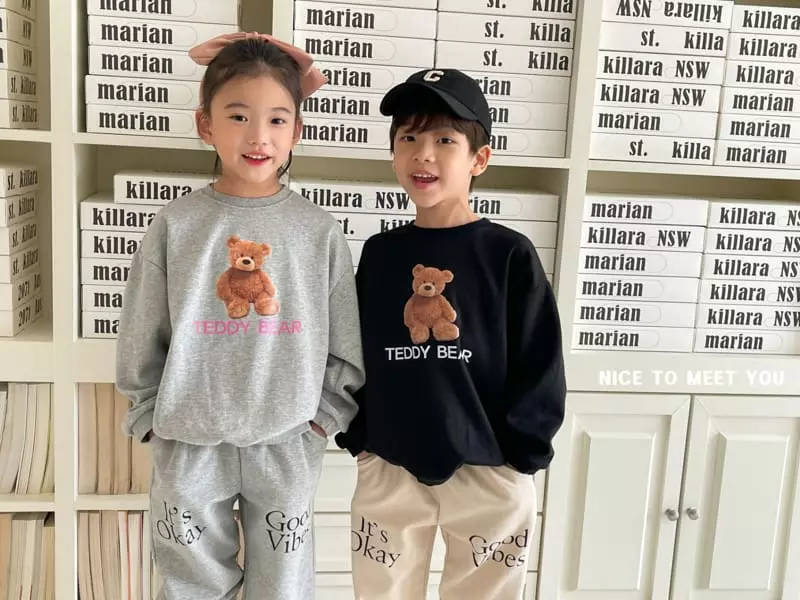Nice To Meet You - Korean Children Fashion - #littlefashionista - Teddy Bear Swetshirt - 7
