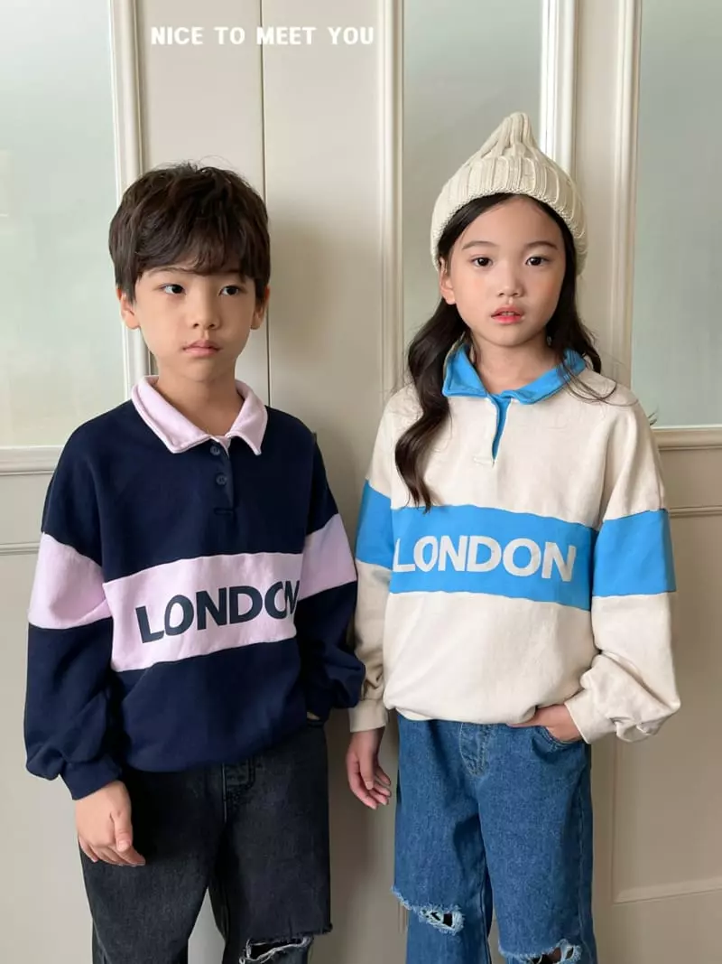 Nice To Meet You - Korean Children Fashion - #littlefashionista - London Color Sweatshirt - 5