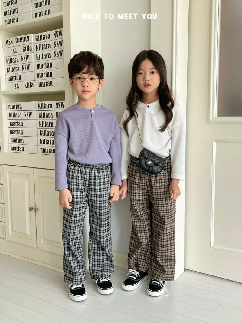 Nice To Meet You - Korean Children Fashion - #Kfashion4kids - Lala Button Tee - 4
