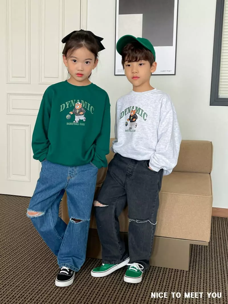 Nice To Meet You - Korean Children Fashion - #littlefashionista - Danamic Sweatshirt