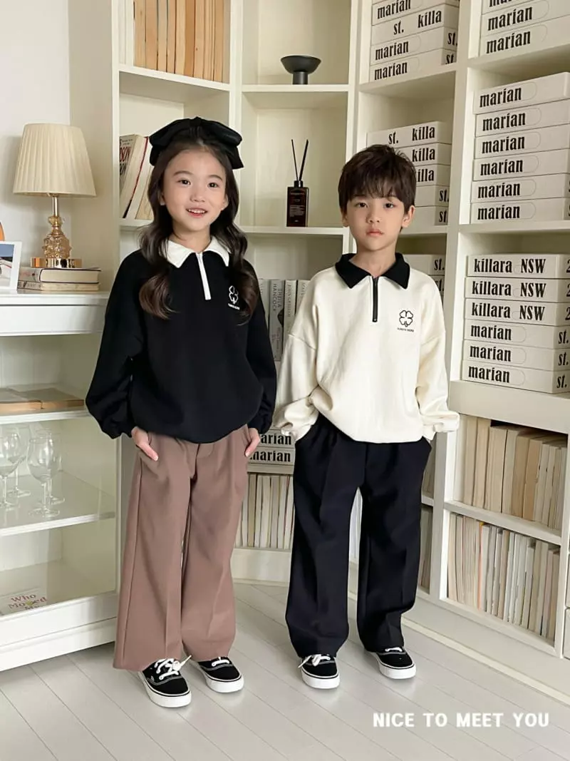 Nice To Meet You - Korean Children Fashion - #magicofchildhood - Clover Sweatshirt - 7