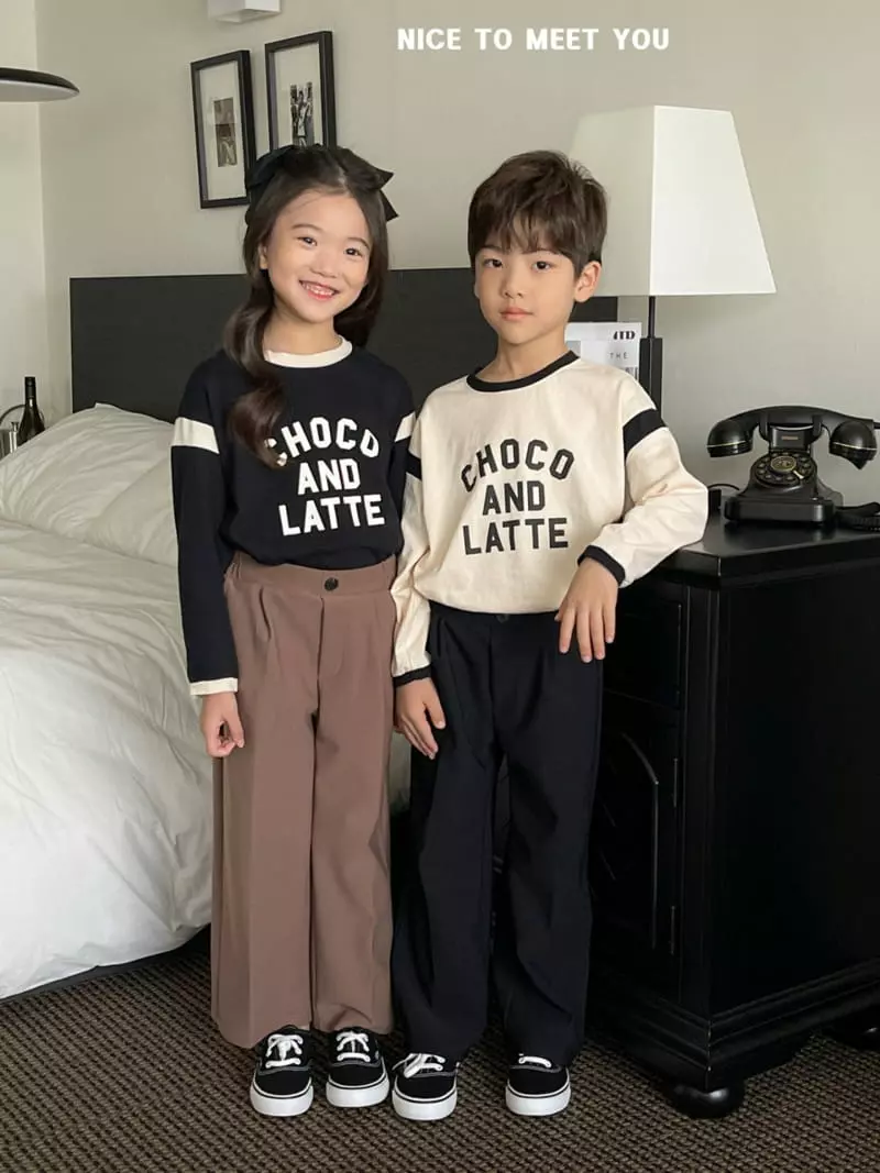 Nice To Meet You - Korean Children Fashion - #littlefashionista - Choco Latte Tee - 4
