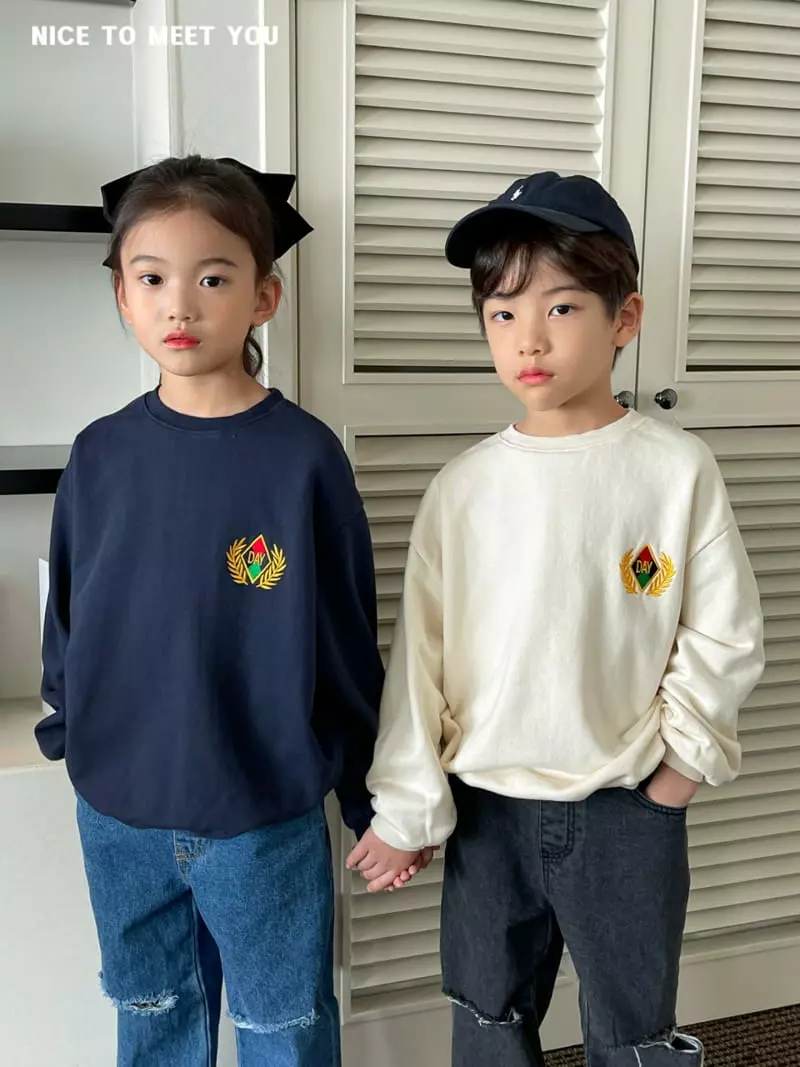 Nice To Meet You - Korean Children Fashion - #magicofchildhood - A Laurel Tree Sweatshirt