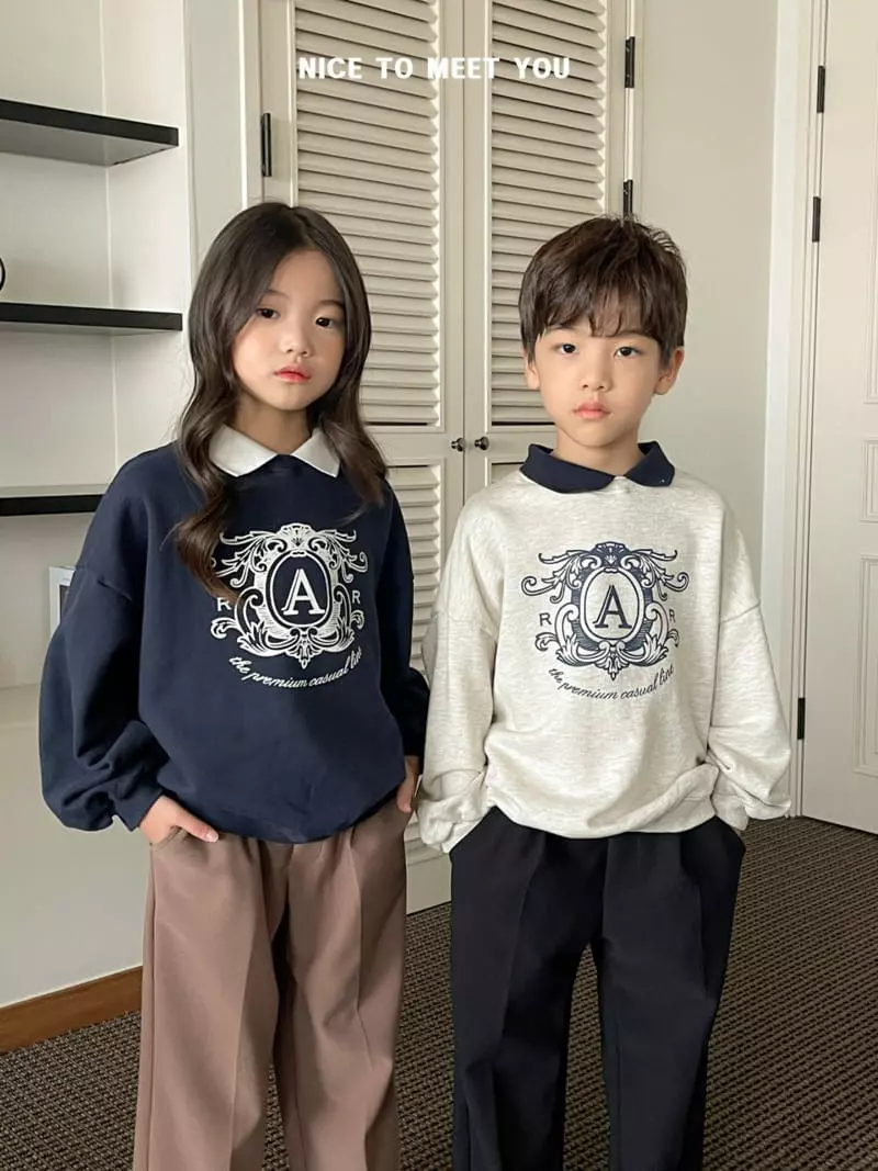 Nice To Meet You - Korean Children Fashion - #magicofchildhood - Royal Banding Sweatshirt - 7