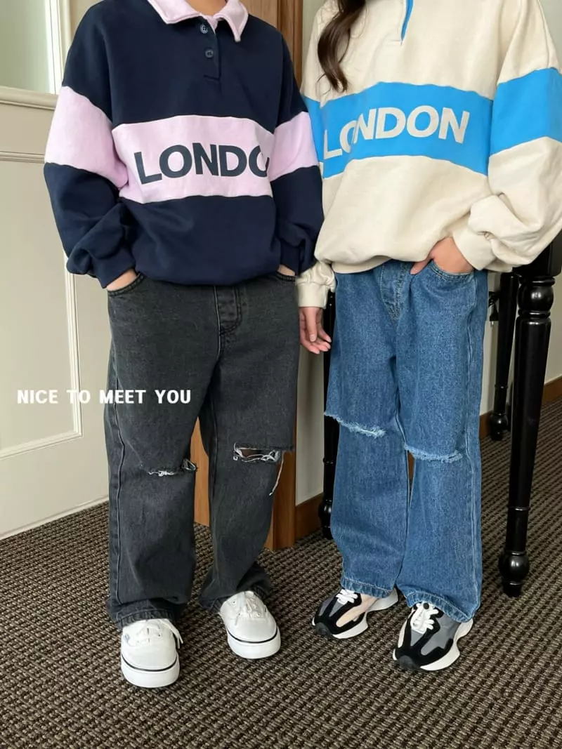Nice To Meet You - Korean Children Fashion - #magicofchildhood - Nice Jeans