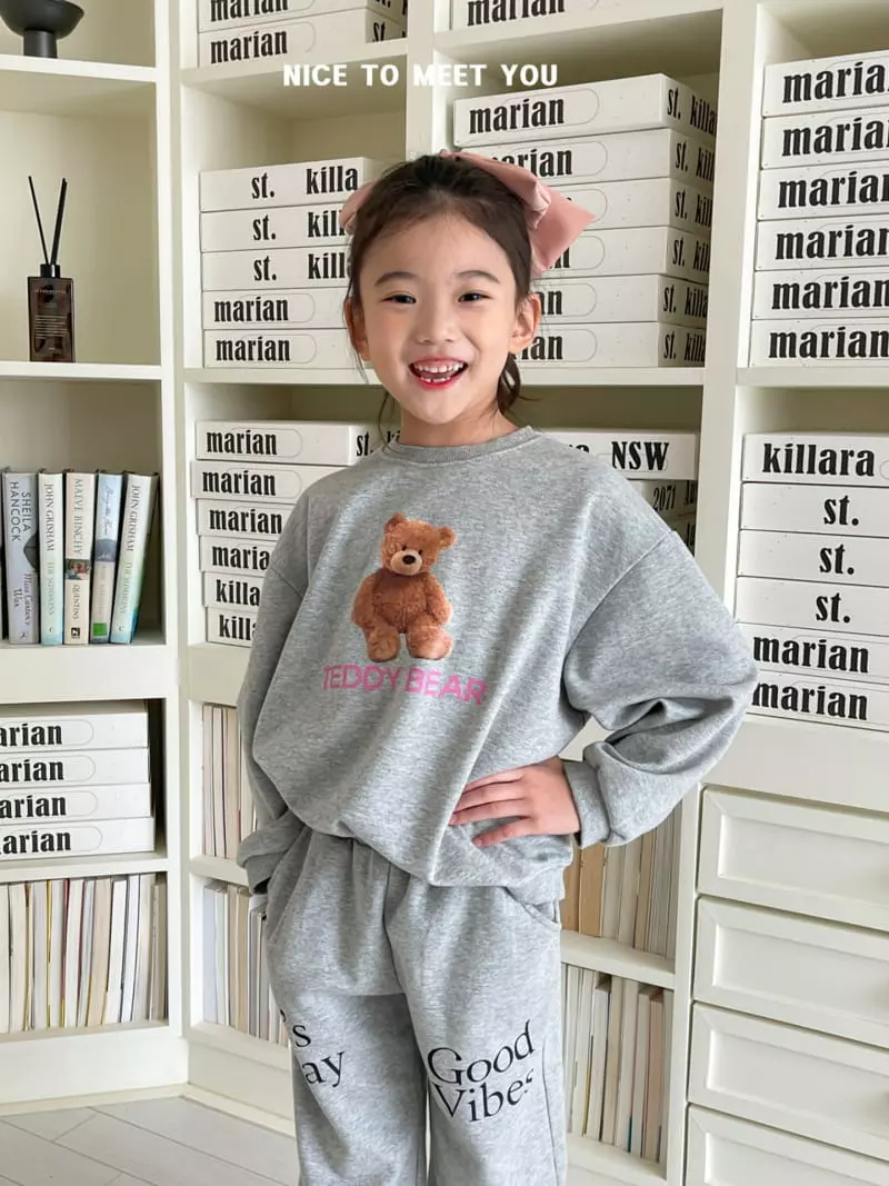 Nice To Meet You - Korean Children Fashion - #minifashionista - Teddy Bear Swetshirt - 9